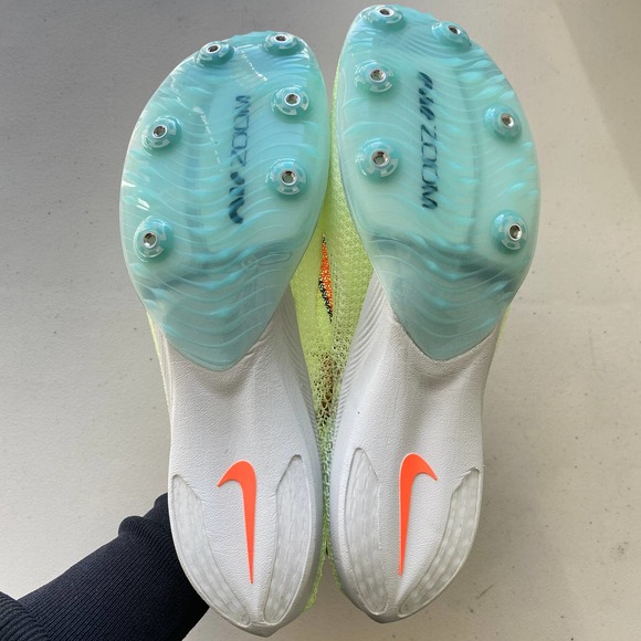 NEW Nike Air Zoom Victory Track & Field Distance Spikes Sneaker Yellow Orange 13 - Picture 8 of 13